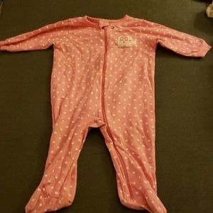 Pink girls onesie